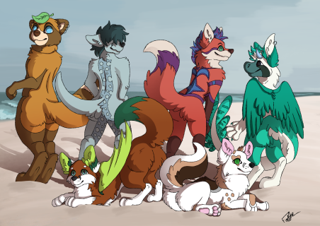 Fuzzy butts By FelixDaDragon